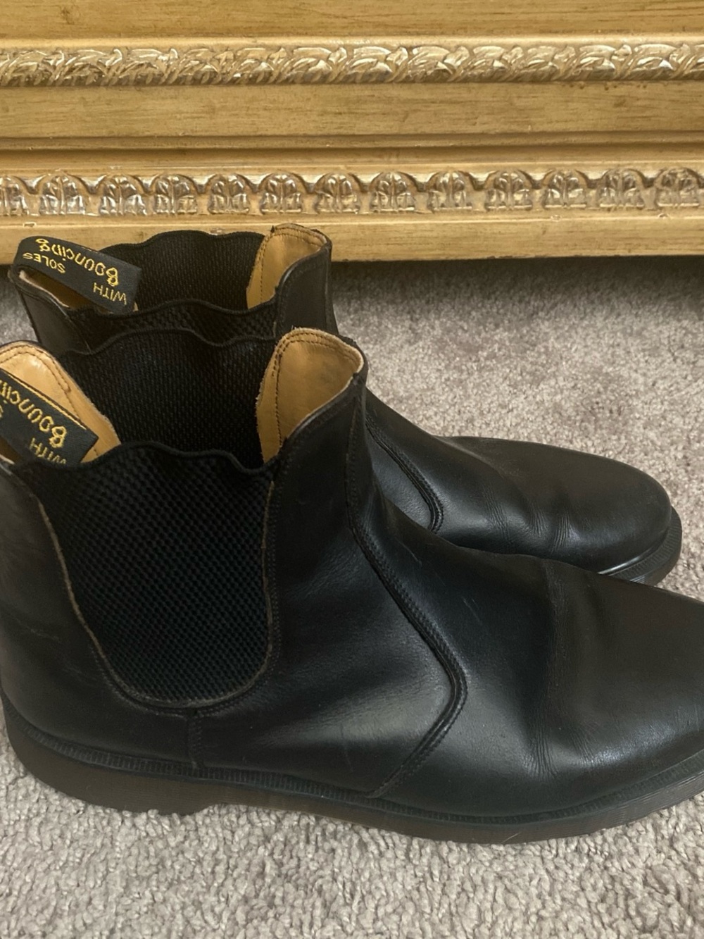Dr. Martens Black Leather Chelsea  Boots men’s size 12